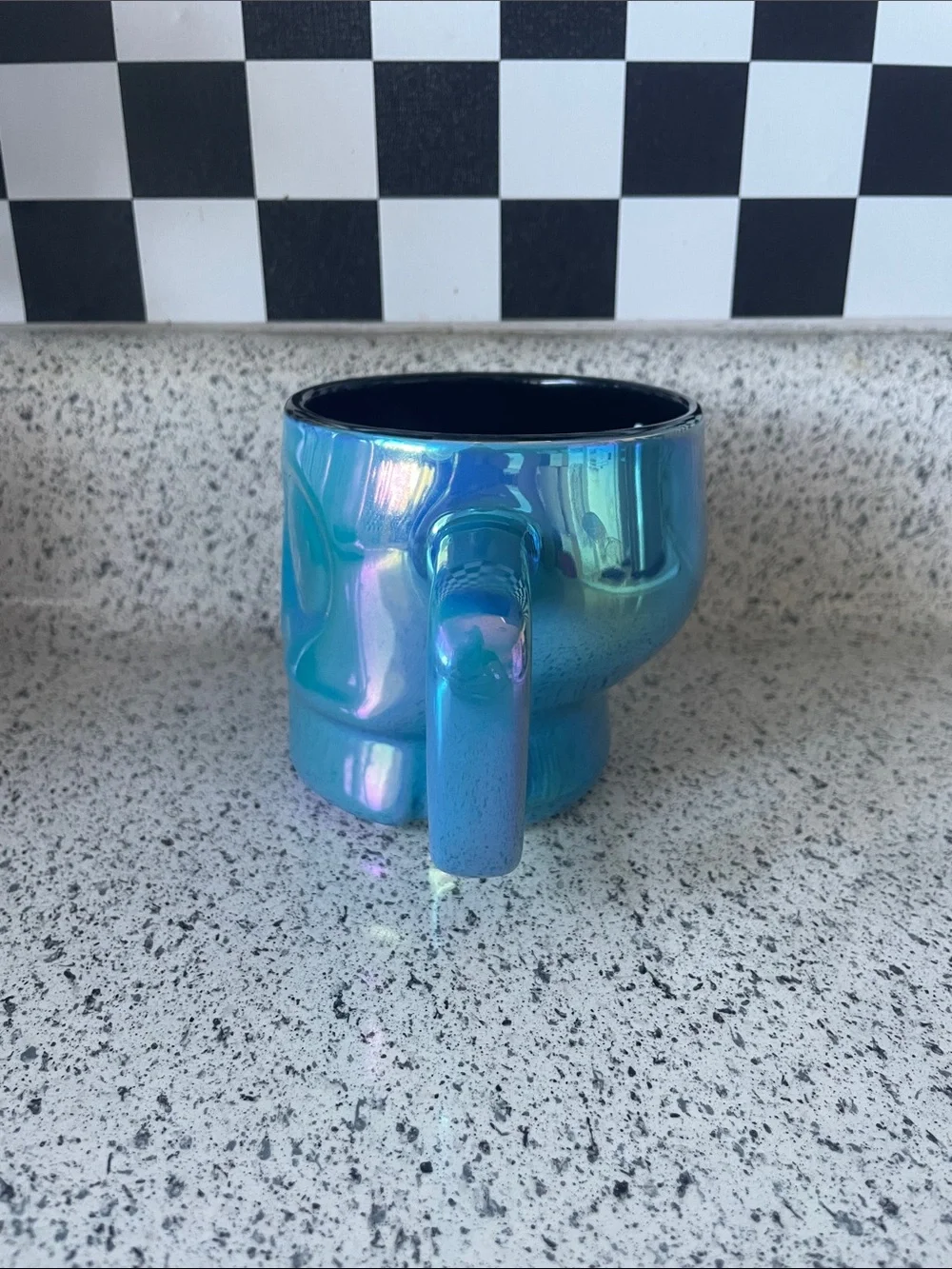 Starbucks 2025 Halloween 14oz Iridescent Skull Mug